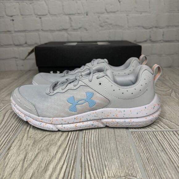 Under Armour Charged Assert 10 PNTSP Running Shoes Women’s 7.5 Gray 3027092-100 - Picture 5 of 9